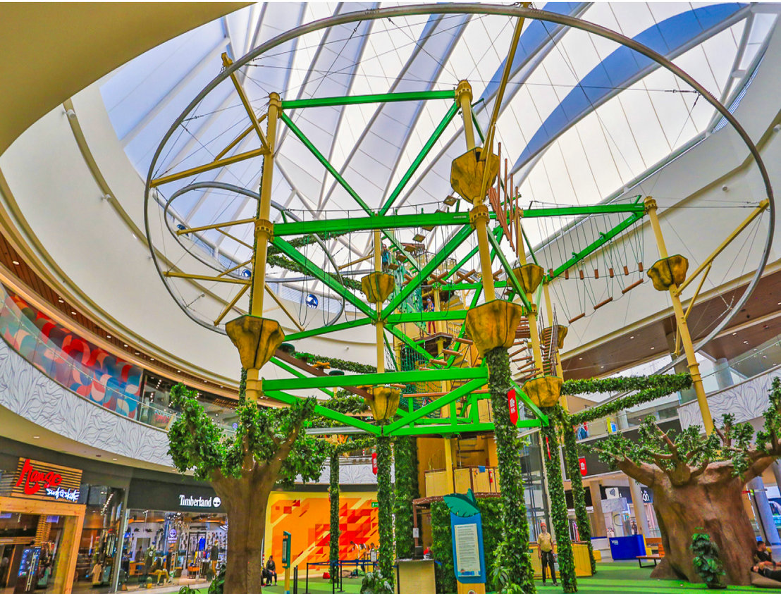 商場中庭室內超級高空拓