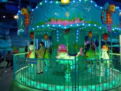 國慶節(jié)假期體驗龍之盈游樂設備廠家生產(chǎn)的海洋轉(zhuǎn)馬